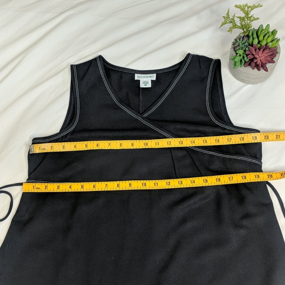 Motherhood maternity sleeveless black dress sz med - Picture 5 of 7